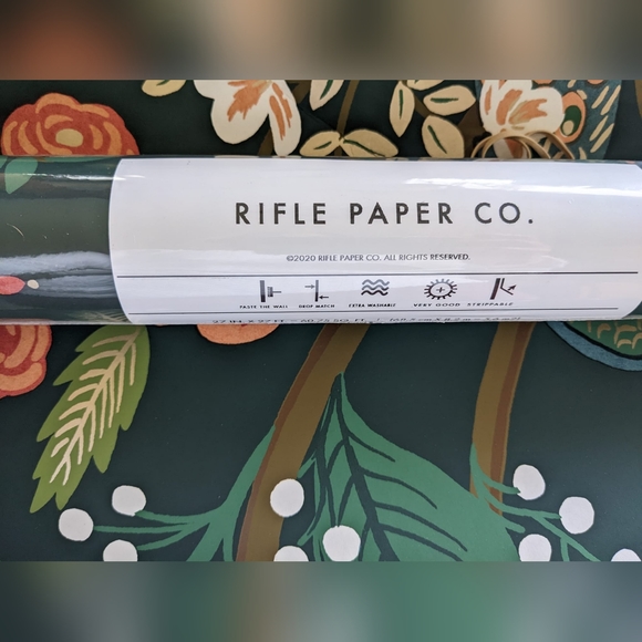 Rifle Paper Co. Wall Decor Rifle Paper Co Emerald Peacock Wallpaper Poshmark